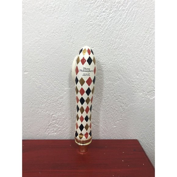 OMMEGANG Brewery Three Philosophers Belgium Style Blend Beer Tap Handle - Picture 4 of 8